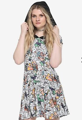 MARVEL Comics Her Universe Avengers Hooded Toss Dress xS S M 2x 3x