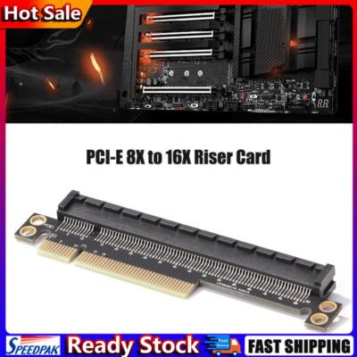 PCI Express 8X 16X Expansion Riser Card PCI-E 8X to PCI-E 16X Converter Adapter 