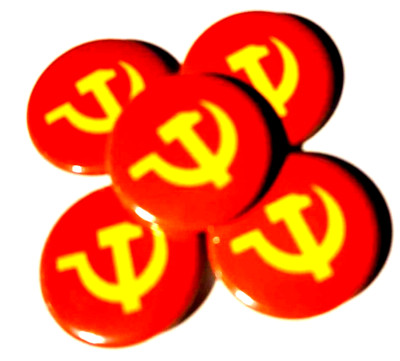 1x Hammer und Sichel Button Soviet hammer and sickle Communist RASH ...