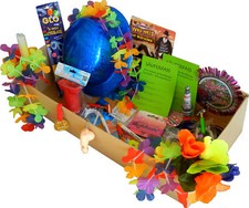 Junggesellinnenabschied: Bauchladen 2  + 60 ARTIKEL Füllung JGA Hochzeit Inhalt