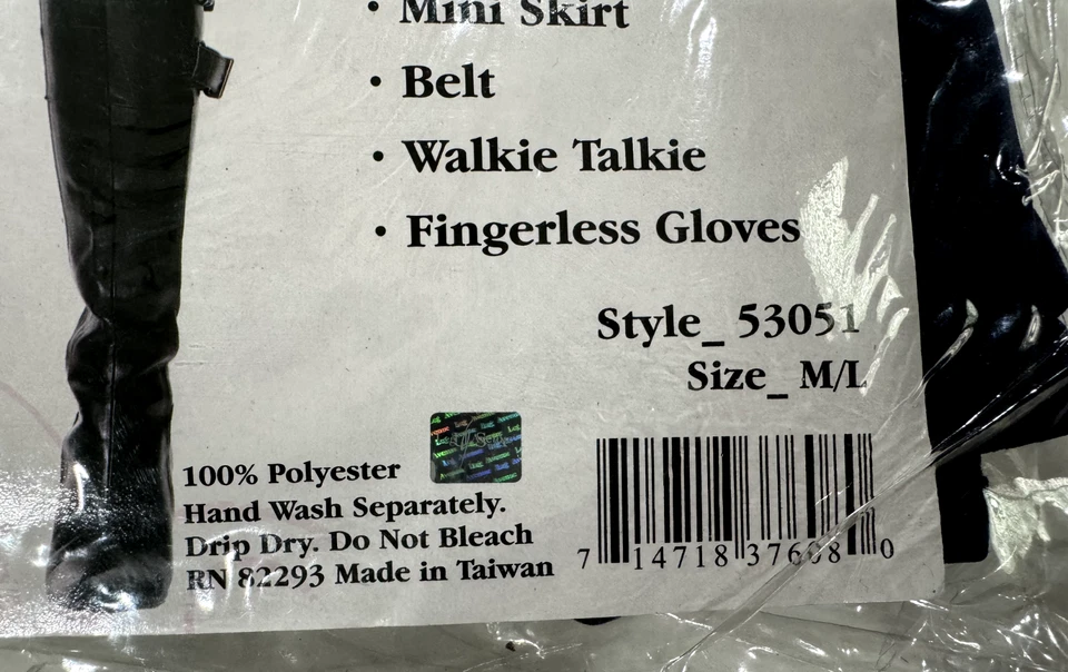 Sexy Disfraz de Policía CON Sombrero, Guantes + más Talla M/L, TOTALMENTE NUEVO Leg Avenue Foto 4 de 4