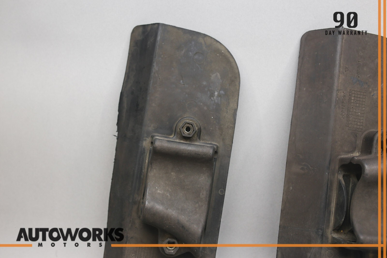 03-12 Maserati Quattroporte M139 Left & Right Suspension Control Arm Shield OEM