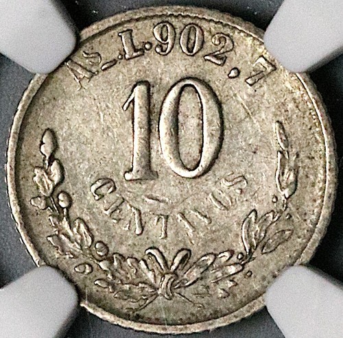 1875-As NGC XF 40 Mexico 10 Centavos Alamos Mint Silver Coin POP 3/1 (24110602C)