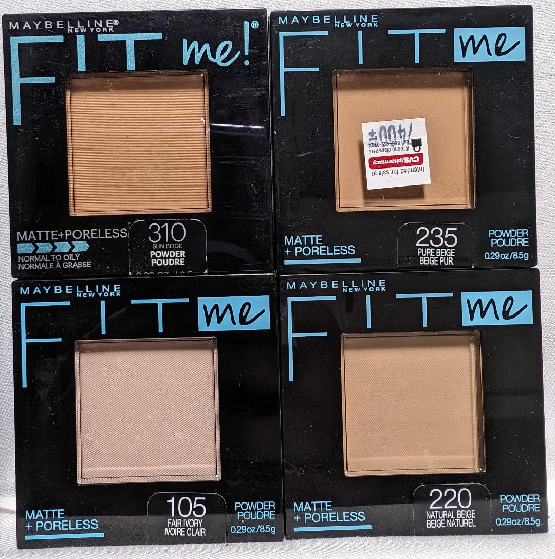 MAYBELLINE Fit Me Matte + Poreless Powder – Pure Beige 235, Mattierendes Gesichtspuder
