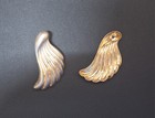 Pair Of Womens Earrings With Backs - Metal Wings