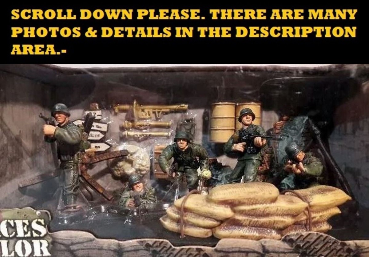 EXTRA RARE 716th Inf Dv Diorama 5 fig Caen 1944 #83005 BNIB 1:32
