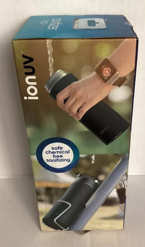 IonUV Sanitizer UV H2O Water Bottle Sanitizing  Rechargeable Insulated BPA-Free