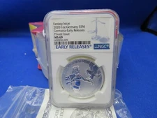 2020 FANTASY ISSUE 1oz GERMANY 5m GERMANIA-EARLY REALEASES MS69 PRIVITE ISSUE