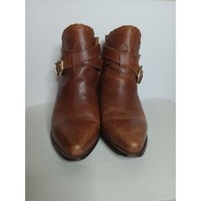 Dingo Vintage Classic Strappy Leather Ankle Booties Size 7 Ladies