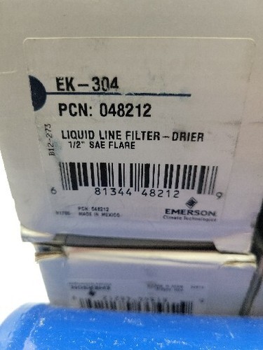 (LOT OF 4)* Emerson EK-304 Liquid Line Filter - Drier 1/2in SAE Flare - Picture 2 of 5