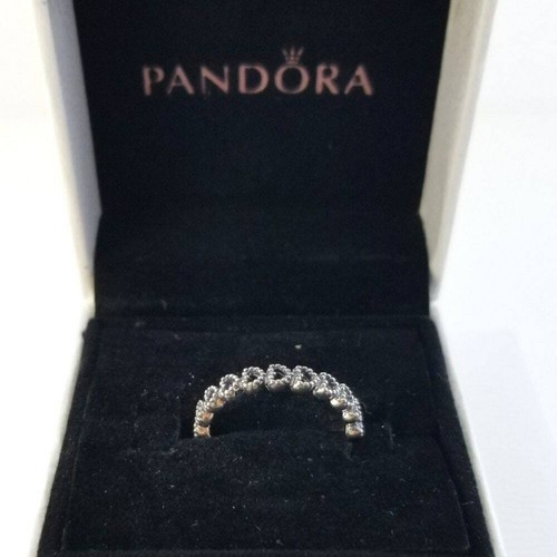 New Pandora Silver Linked Love Ring 