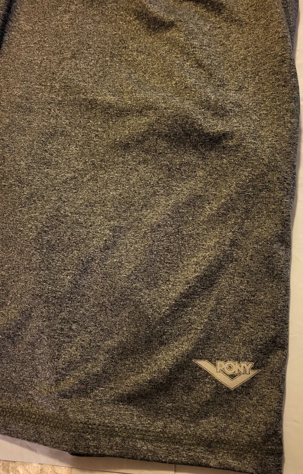 Pantalones Cortos Pony Para Hombre Talla L Gris Bolsillos Pull-on Cintura Elástica con Cordón  Foto 4 de 4