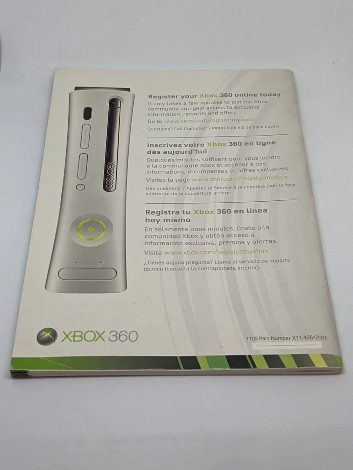 [360] Volume 1: Setup | Microsoft Xbox 360 Instructional Manual ONLY, No console - Image 2 of 2