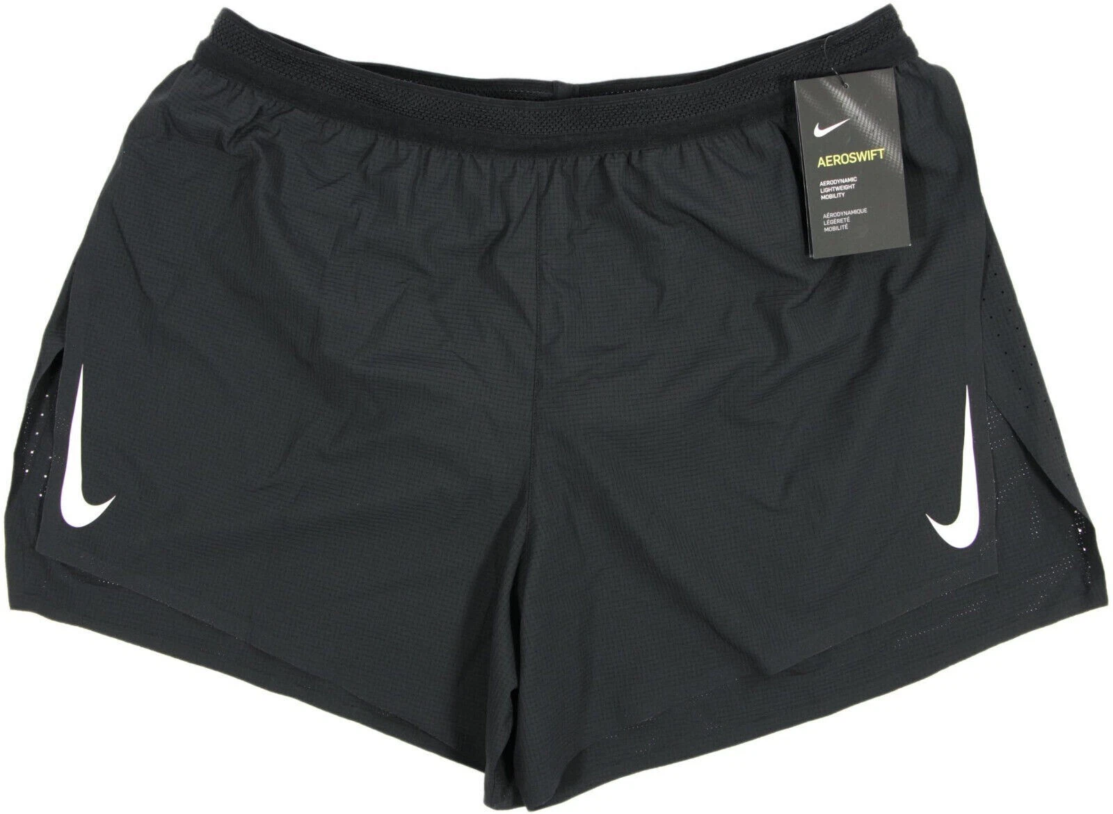 Nike Aeroswift Men's 2" Running Shorts Drawstring Black CJ7837-010