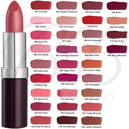Rimmel London Lasting Finish Lipstick, Smooth + Creamy, 4g *Choose Your Shade*