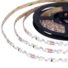 SMD 2835 S Shape LED Strip Light 60leds/m 5M Flexible Lamp 12V DC Easy Bend W/WW