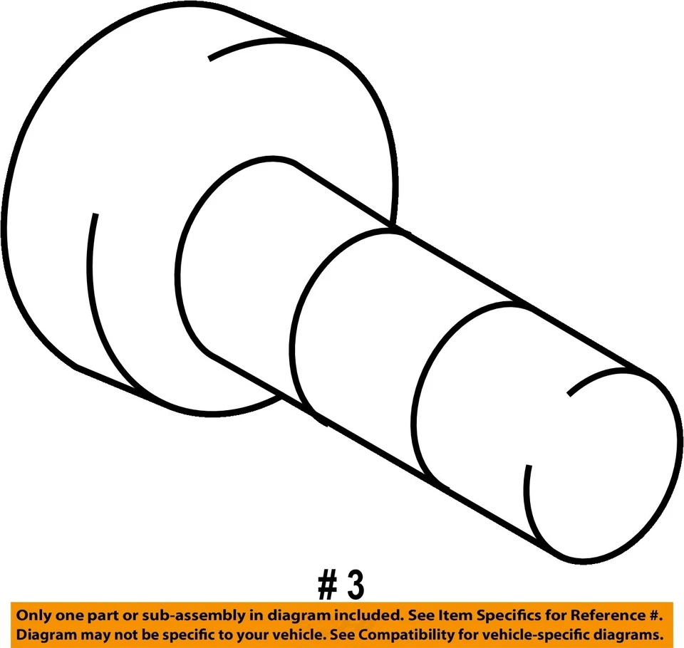 TOYOTA OEM 14-23 Corolla Brake Components-Wheel Hub Wheel Stud 9094202081 - Imagem 2 de 2