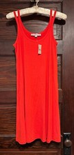 ANN TAYLOR LOFT NWT Bright Red Jersey Dress Sleeveless Tank Size XSP  Petite