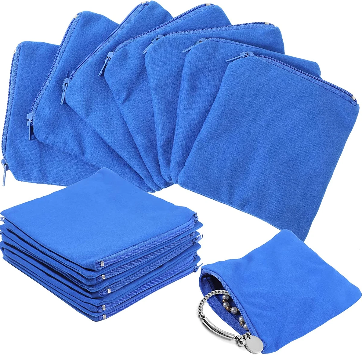 4 Pieces Silver Storage Bags Anti Tarnish Cloth Bag For Silver Storage.  Sterling. Jewelry