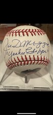 Autographed Joe DiMaggio “Yankee Clipper” Portrait Baseball COA