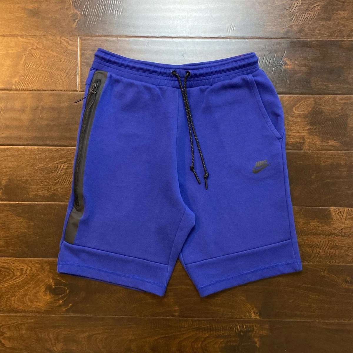 Navy nike fleece shorts deals