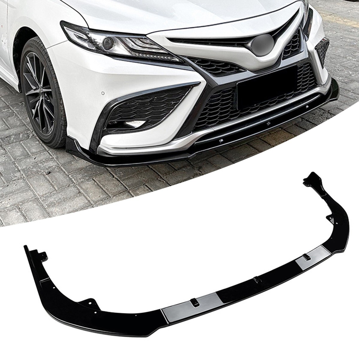Front Bumper Spoiler Splitter Lip Kit For Toyota Camry XV70 Sport