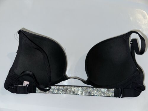 VICTORIA SECRET BRA 36D VERY SEXY PUSH-UP PLUNGE CONVERTIBLE SHINE BRA NWOT - Picture 2 of 3