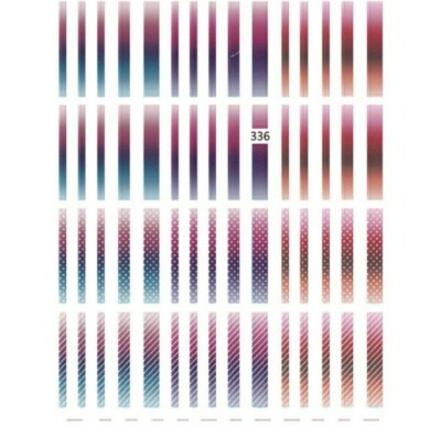 Gradient striped nail art 3D Nagel Aufkleber Streifen Farbverlauf Nagel Dekor