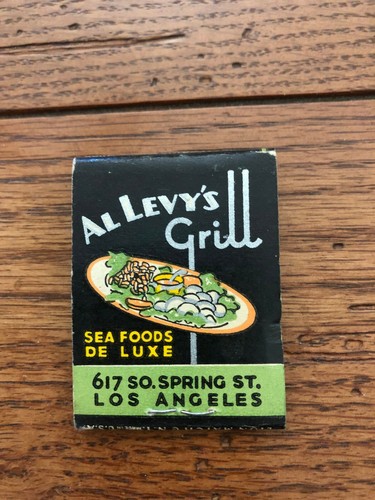 AL LEVY'S TAVERN GRILL Hollywood Los Angeles California CA raro libro di fiammiferi anni '30 - Foto 2 di 4