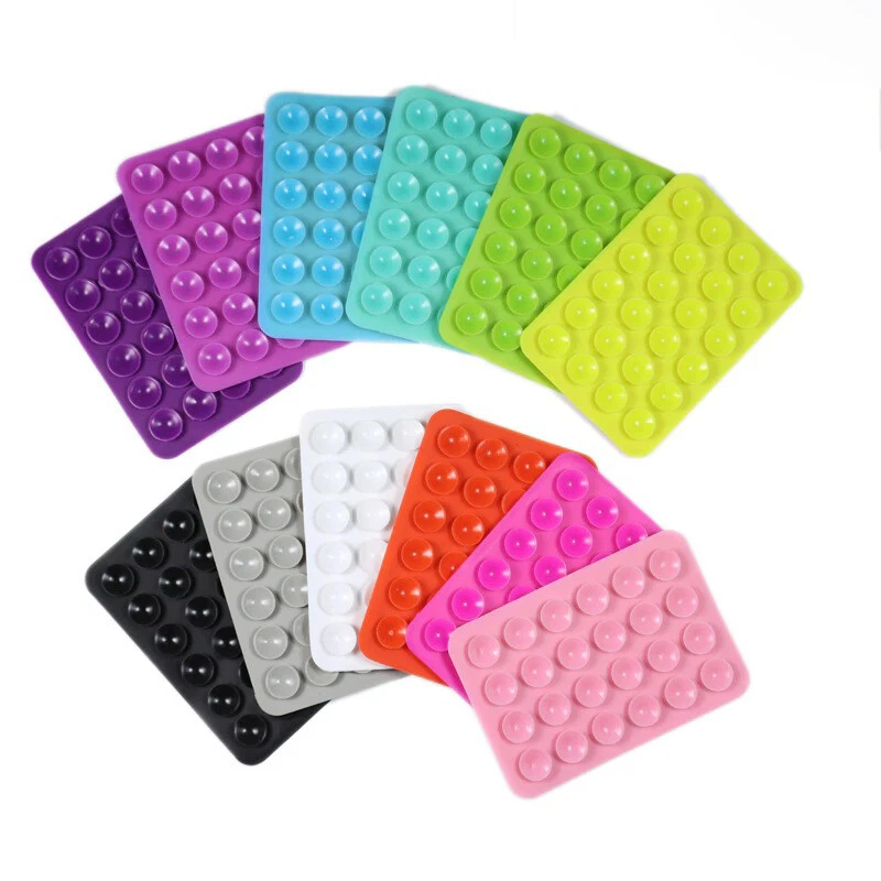 Double Side Silicone Suction Pad For Phone Fixture Suction Cup Adhesive Rubber