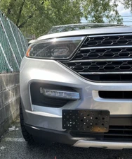 Front Bumper Tow Hook License Plate Mount Bracket For Ford Explorer 2020-2025