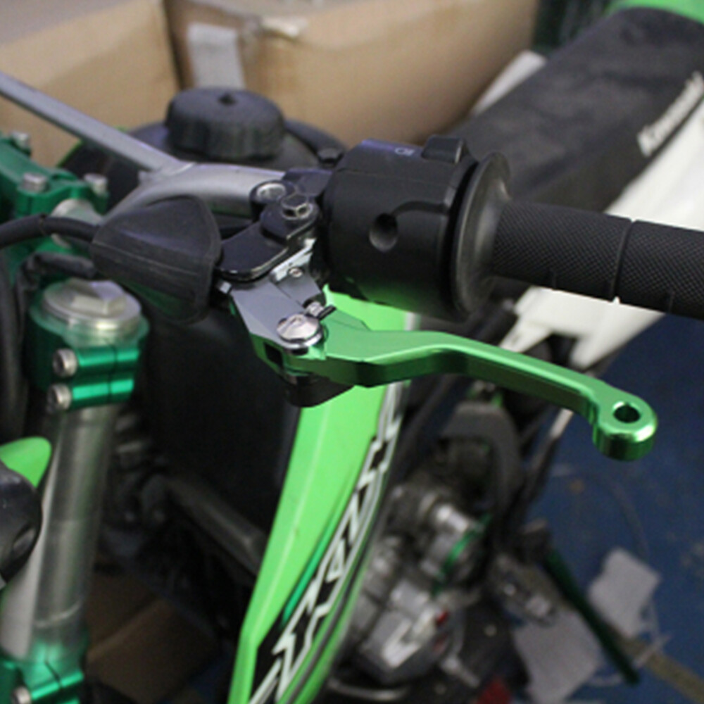 Aluminum Brake Clutch Lever CNC Dirt Motorcycle Parts For Kawasaki