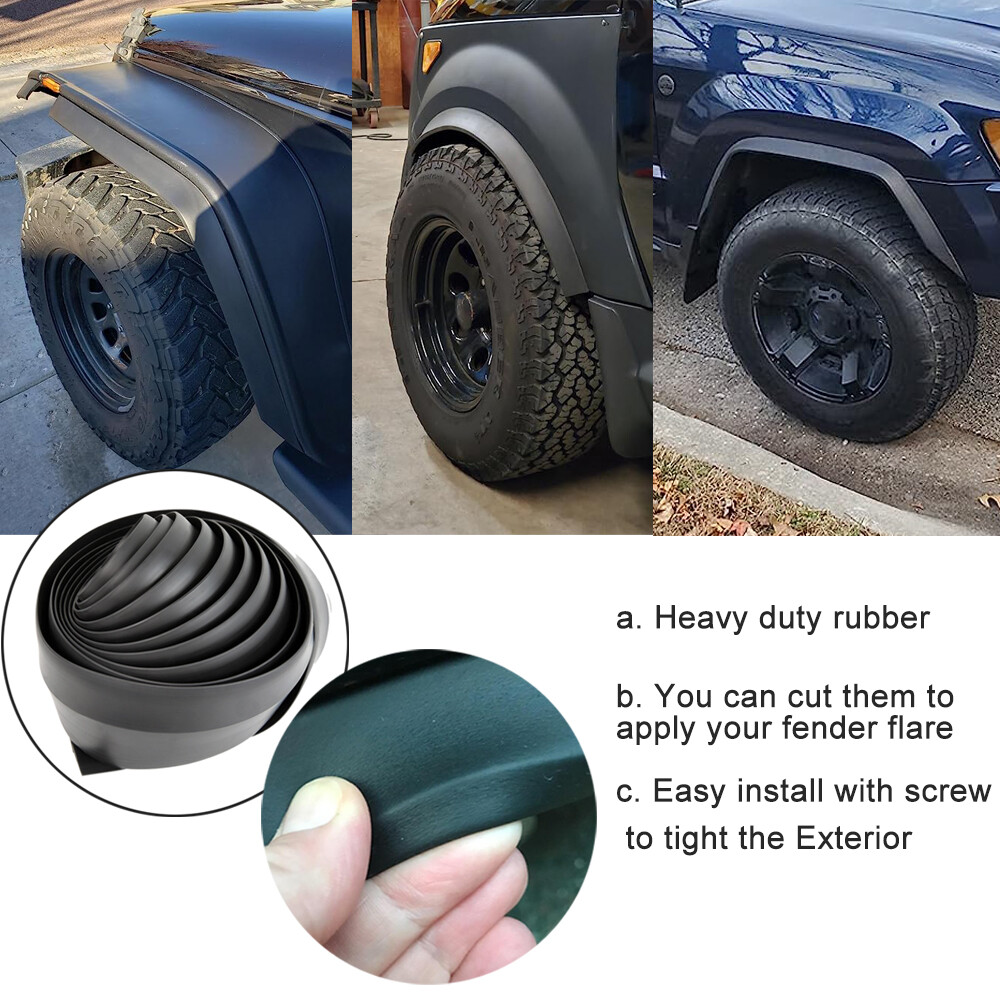 Fender Flares PVC Guard Front + Rear Flexible Body Kit For Ford Escape