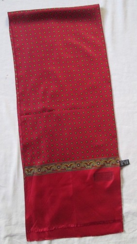 Belle écharpe DANIEL HECHTER 100% soie TBEG vintage Scarf 30 x 140 cm