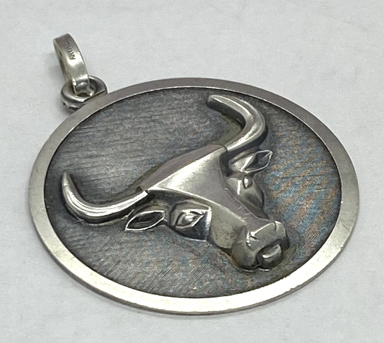 Vintage A+ Z Chain Germany Sterling Silver Taurus Zod… Gem