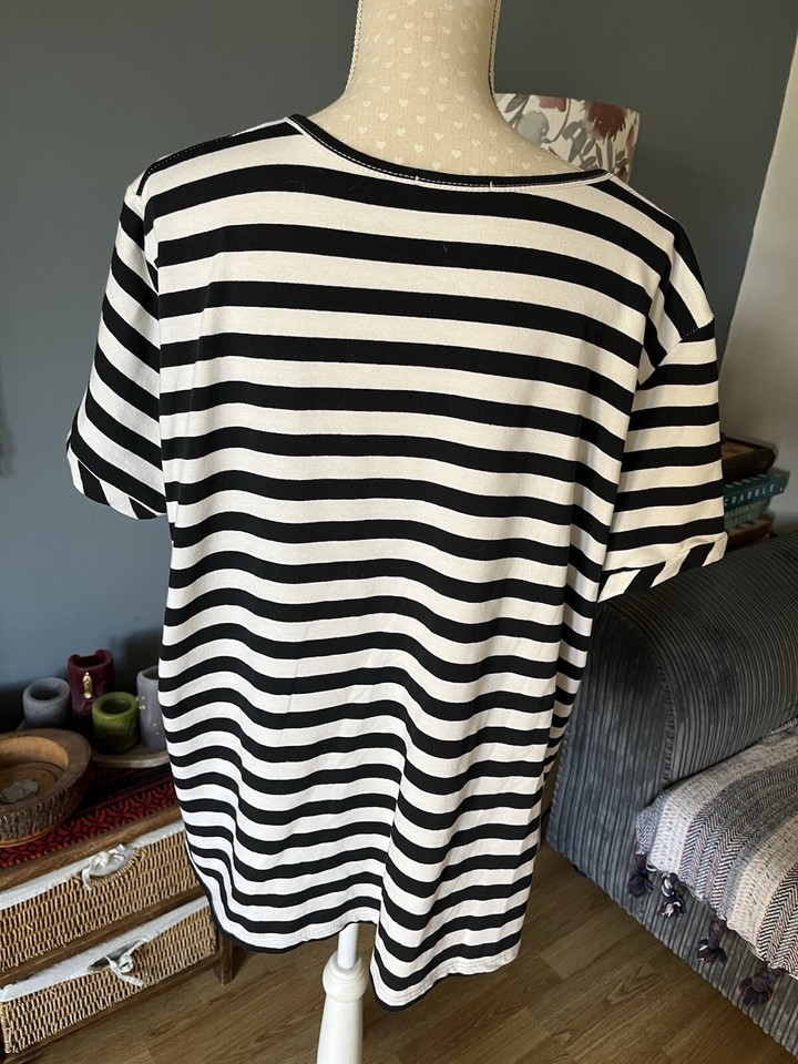 Made In Italy Cotton Stripped Tunic OS eBay