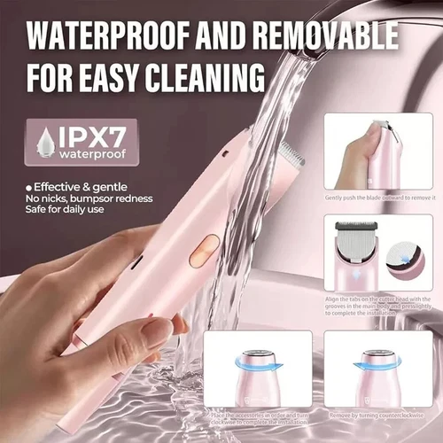 2in1 Dual Head Lady Shaver Electric Razor for Women Private Area Bikini Trimmer - Picture 4 of 11