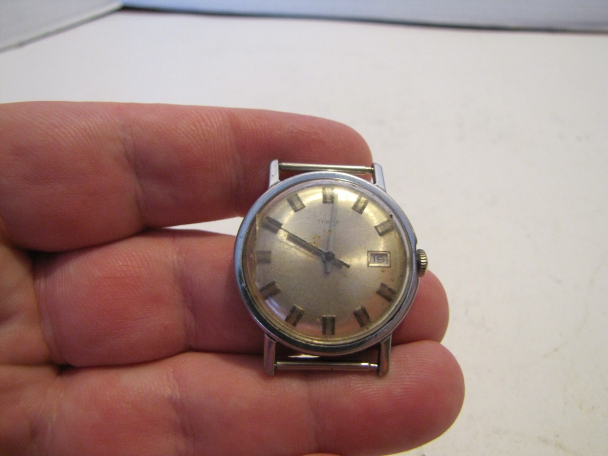 ?Vtg TIMEX wind up watch Timex Marlin 34mm Hand Wind 1960s Reissue | Watches.com main image 3
