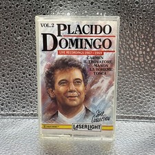Placido Domingo Vol 2 Vintage Music Cassette Tape Laserlight Star Collection VG