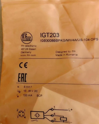 NEW IFM IGT203 INDUCTIVE SENSOR PROXIMITY SWITCH