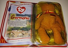 Ty "GERMANIA the German Bear" Teenie Beanie Baby 2000 - Retired