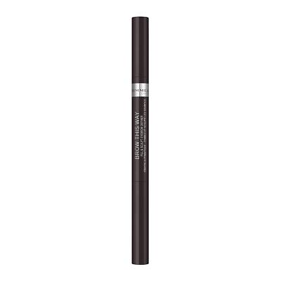 Rimmel Brow This Way Fill & Sculpt Eyebrow Definer, 004 Soft Black