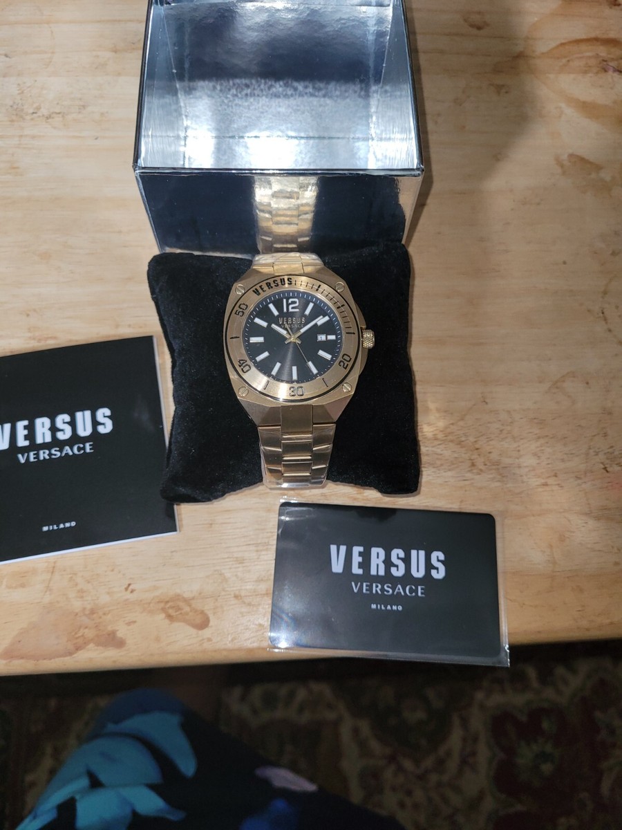 Versace Versus by Versace Men's Versus Reaction Analog Gold Versace Versus by Versace Men's Versus Reaction Analog Gold
