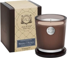 Aquiesse Moonlit Petals Jasmine Musk Soy Candle Gift Box 100 Hr Burn Time  11 Oz