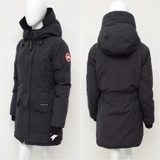 Authentic Women's Canada Goose Trillium Down Puffer Parka Jacket Navy Size S