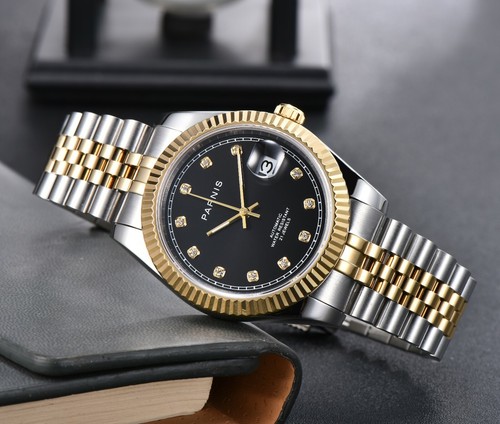 39.5mm Automatic 21 Jewels Luxury Diamond Men Wristwatch Sapphire Crystal - Picture 19 of 46