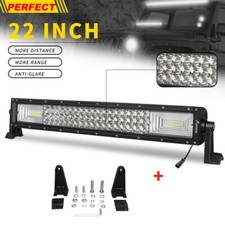 350w 52inch Tri Row Led Work Light Bar Off Road Spot Flood Combo Driving Suv Us