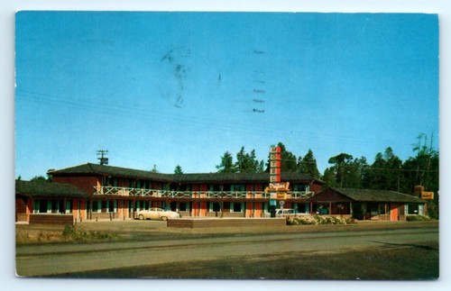 Vintage 1958 Florence Oregon ODER Postkarte Drifters Motel außen Straßenrand gestempelt A3