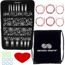 ChiaoGoo Twist Red Lace 4-inch Complete 7400-C Interchangeable Set
