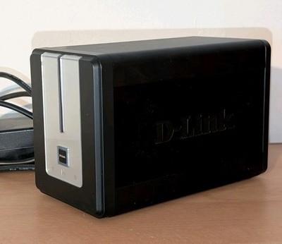 D-Link DNS-323 2-Bay NAS Network Storage Enclosure w/Power Supply (No HDDs)